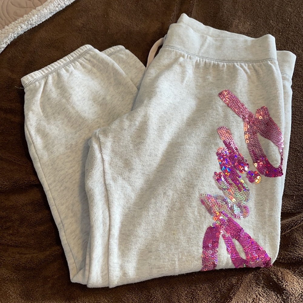 PINK Grey Jogger Pants